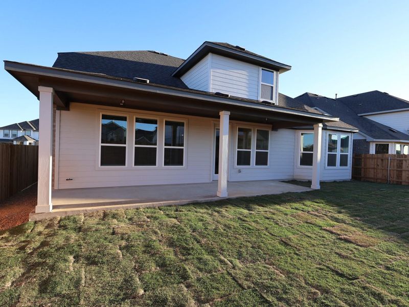 Exterior details and patio area of a home in Edgewood, Leander (Image 17). Exterior details and patio area of a home in Edgewood, Leander (Image 17).