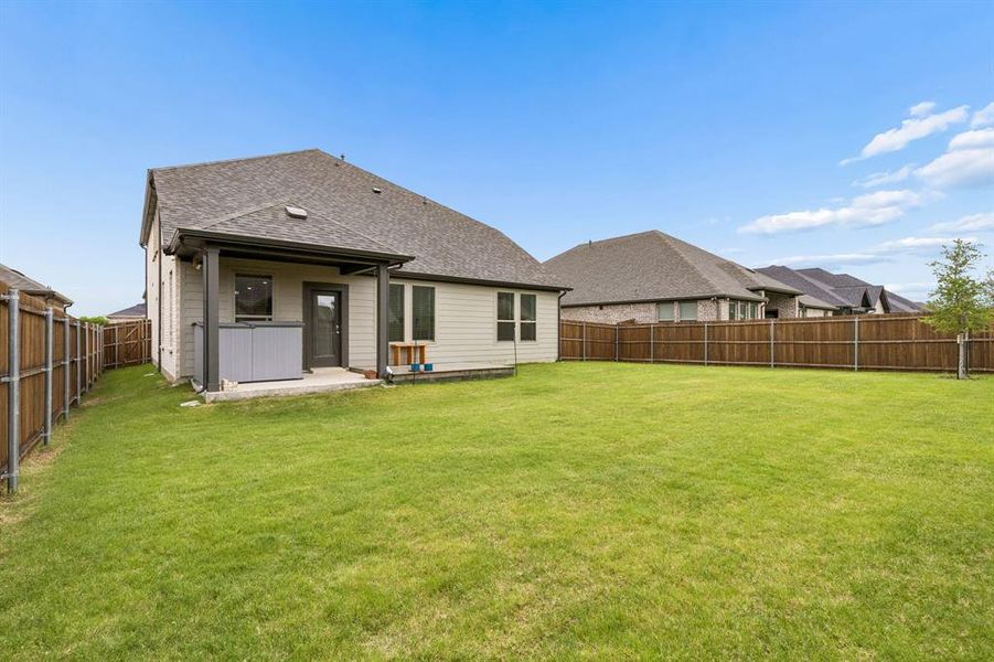 Large backyard Large backyard