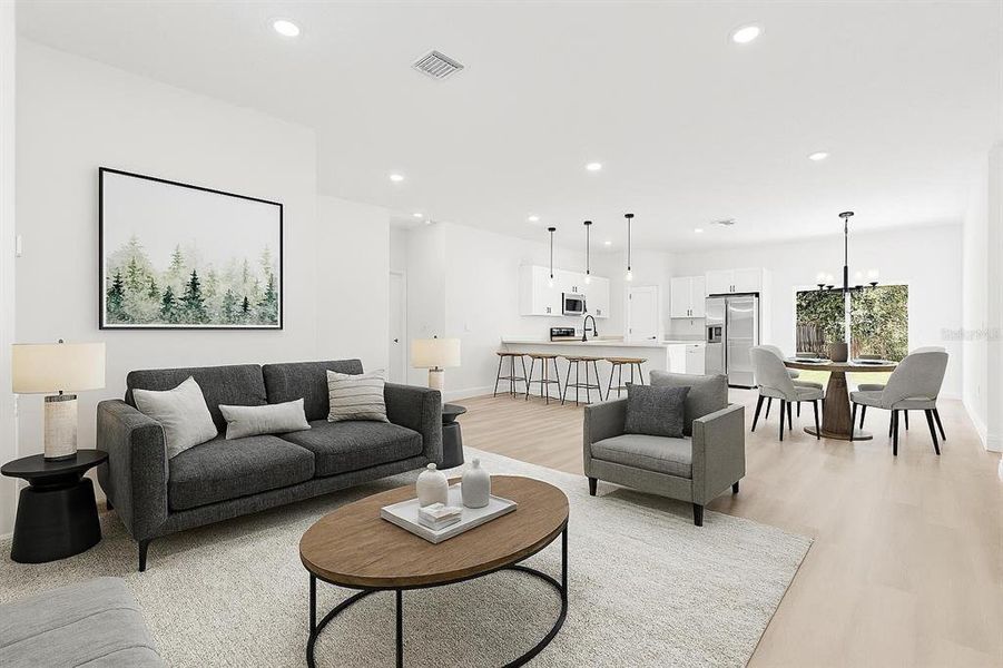 Furnished interior view inside a new home in , Ocala (Image 9).