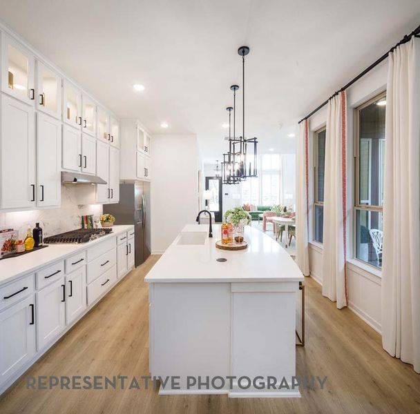 Furnished interior view inside a new home in Bridgeland, Cypress (Image 14).