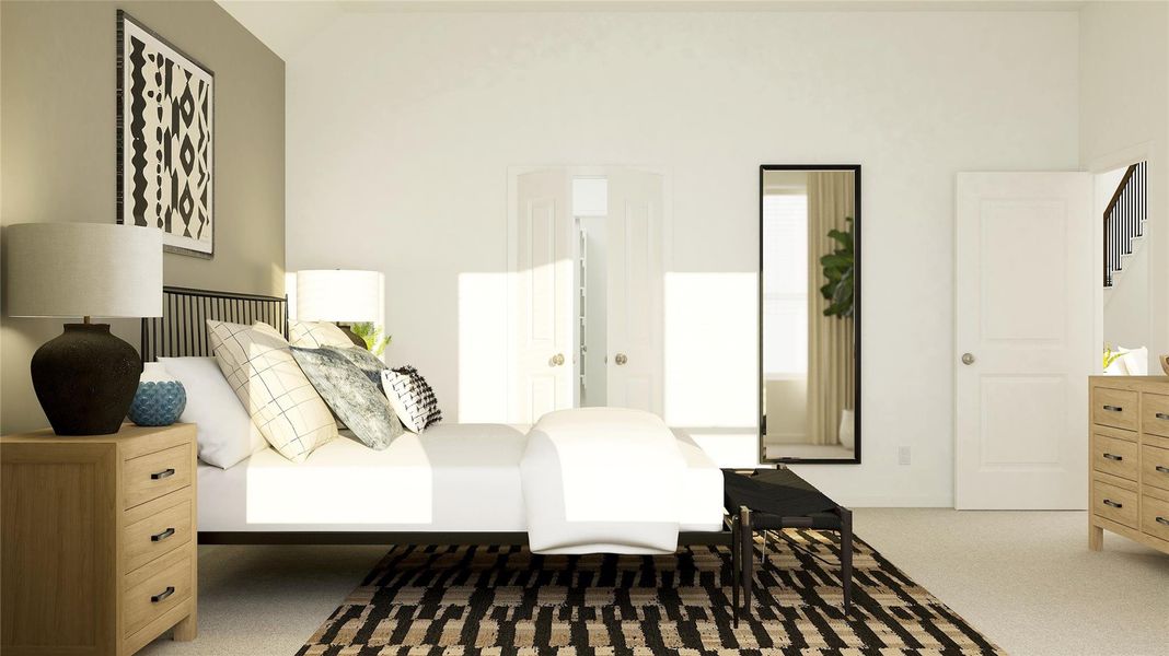 Furnished interior view inside a new home in Samara, League City (Image 3).