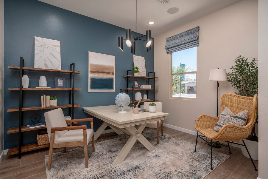Representative furnished interior of a home built from the Madera 5G by Risewell Homes in Wildera, San Tan Valley (Image 10).