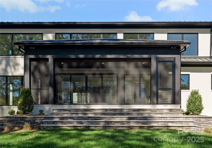 Exterior details and patio area of a home in , Matthews (Image 26).
