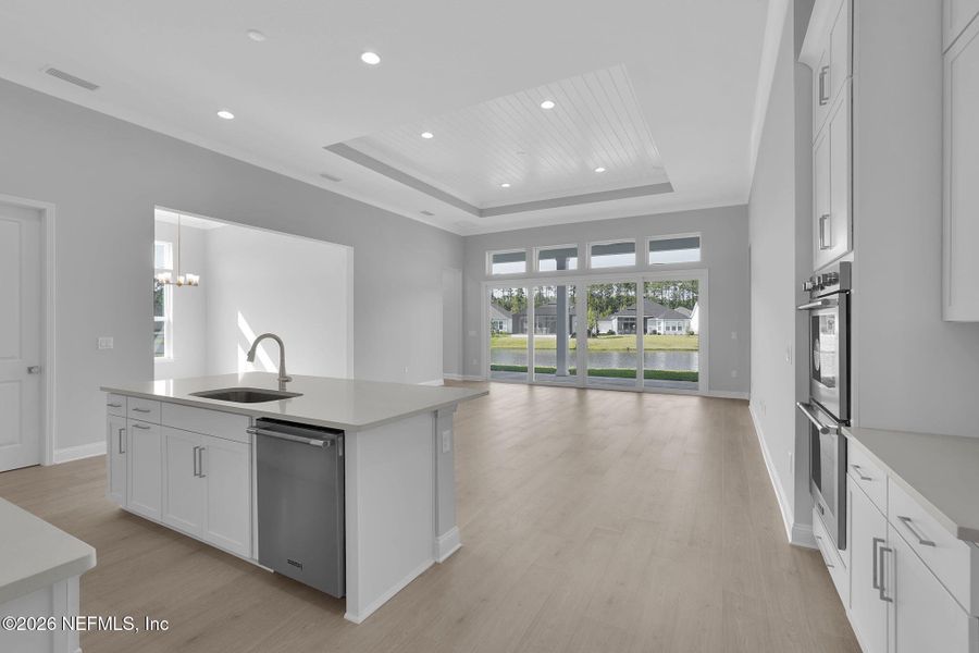 Furnished interior view inside a new home in Amelia National Country Club, Fernandina Beach (Image 3).