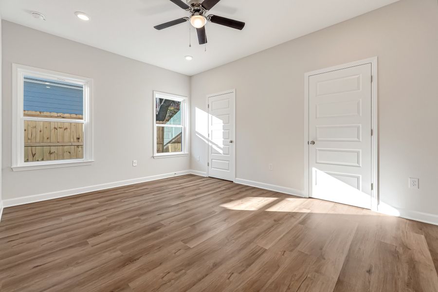 Spacious, unfurnished interior of a new home in Live Oak Cottages, Freeport (Image 20). Spacious, unfurnished interior of a new home in Live Oak Cottages, Freeport (Image 20).