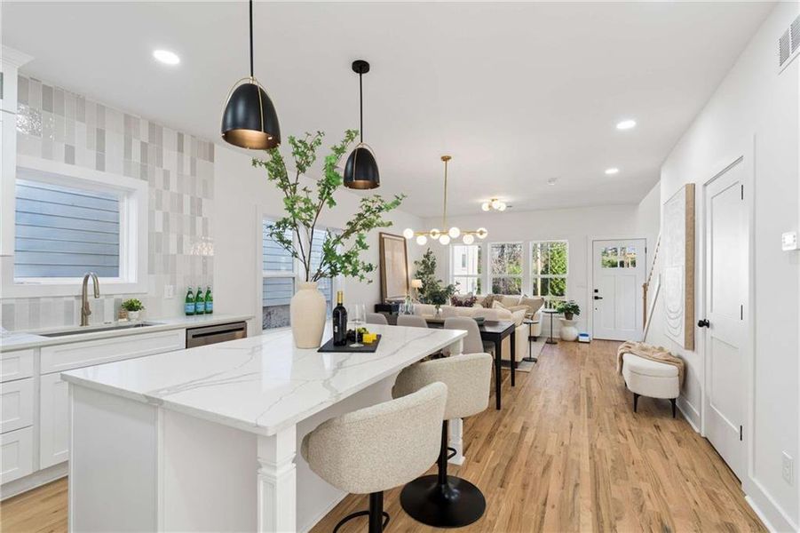 Furnished interior view inside a new home in , Atlanta (Image 12).
