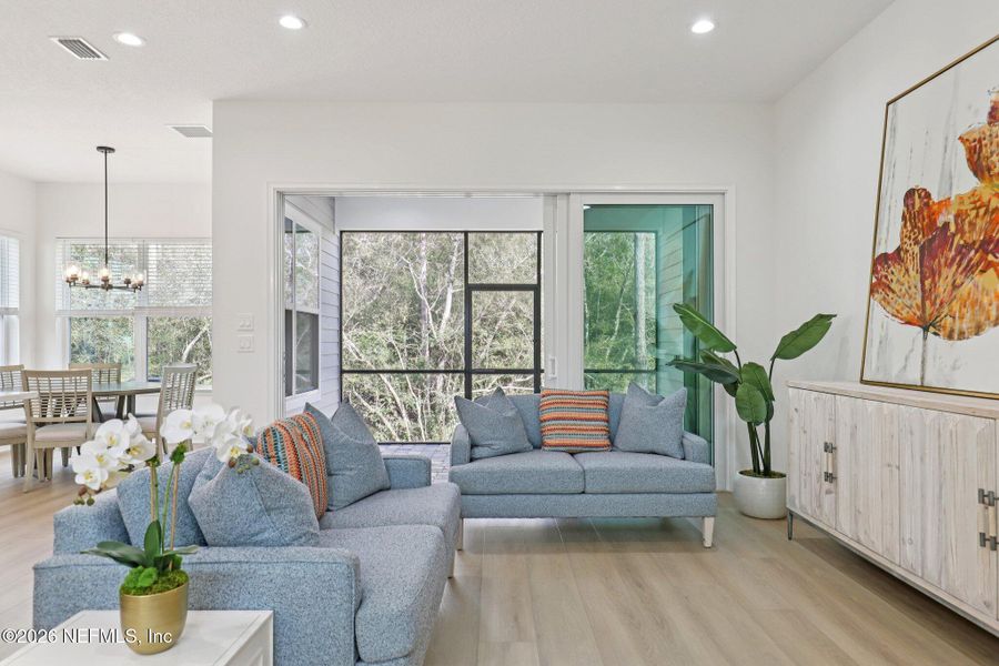 Furnished interior view inside a new home in Middlebourne, St. Johns (Image 39). Furnished interior view inside a new home in Middlebourne, St. Johns (Image 39).