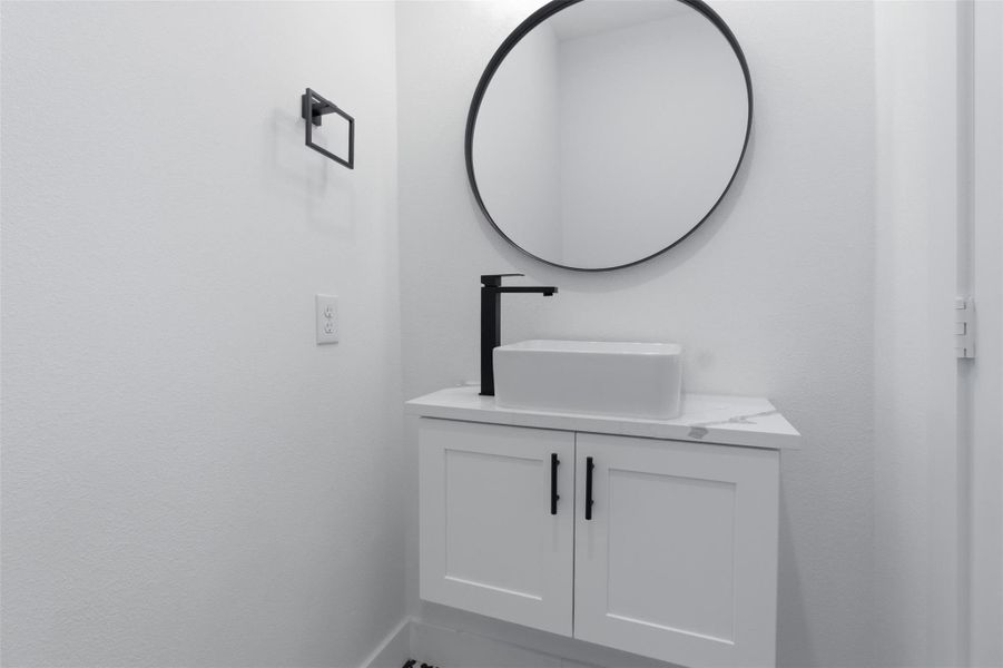 2nd story half bath