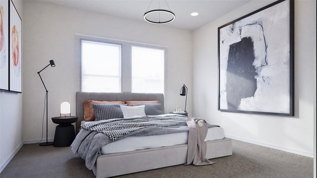 Furnished interior view inside a new home in , Houston (Image 11).