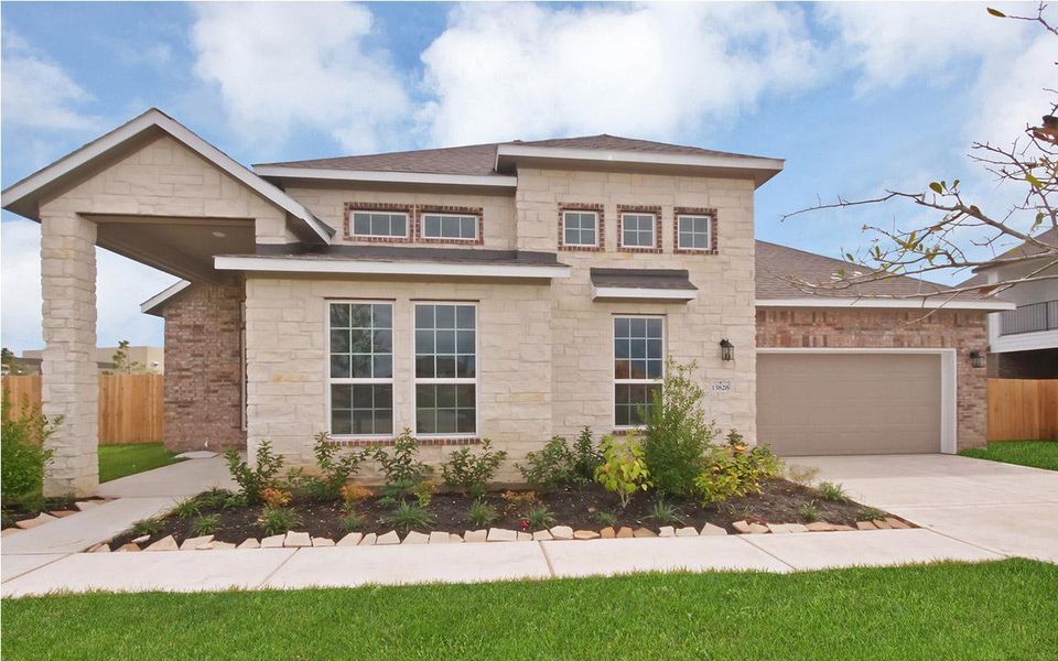 Representative exterior photo of a completed home built from the Ventura by CastleRock Communities in Horizon Lakes, McLendon-Chisholm, TX (Image 18).