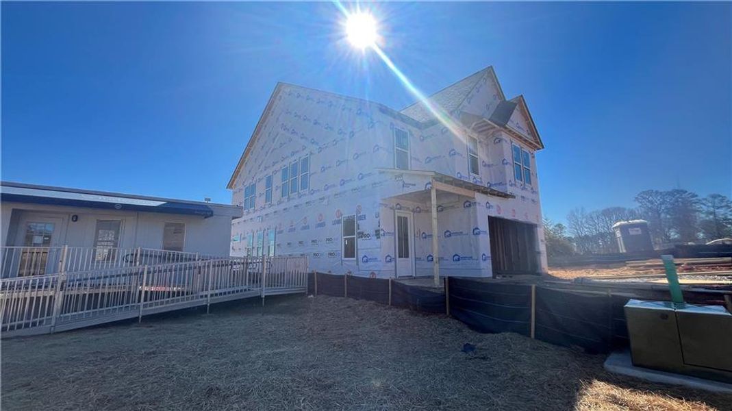In-progress construction of a new home in , Canton, GA (Image 27).