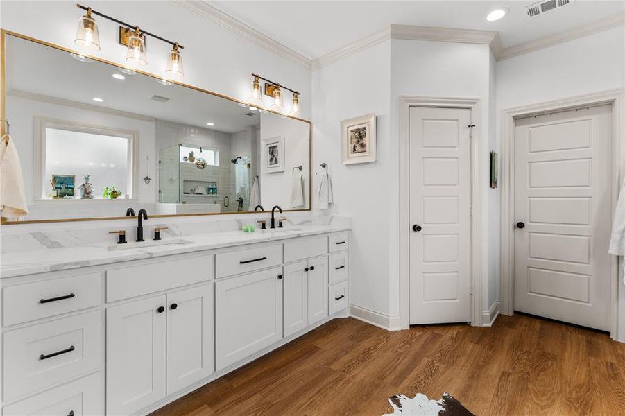 Furnished interior view inside a new home in , Woodway (Image 30).