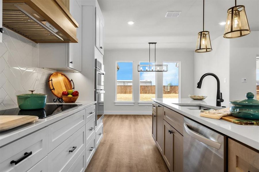 Furnished interior view inside a new home in Green Prairie Estates, Dish (Image 11). Furnished interior view inside a new home in Green Prairie Estates, Dish (Image 11).
