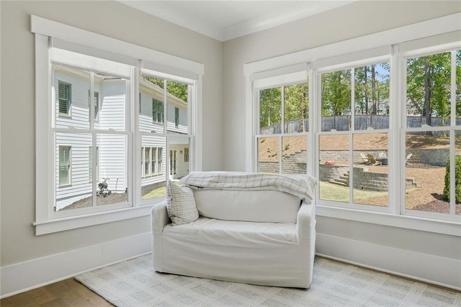 Furnished interior view inside a new home in Malone's Pond, Ball Ground (Image 48).