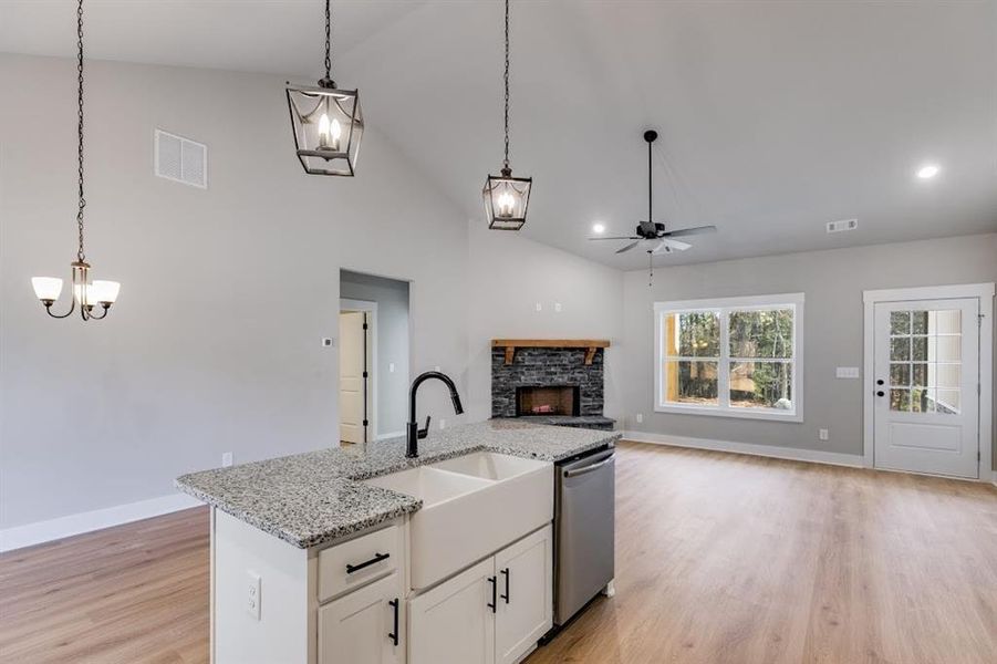Furnished interior view inside a new home in , Cedartown (Image 12).