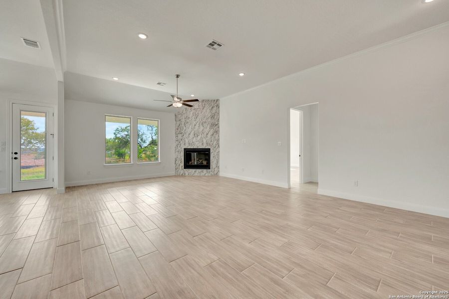 Spacious, unfurnished interior of a new home in Preserve at Annabelle Ranch, San Antonio (Image 23). Spacious, unfurnished interior of a new home in Preserve at Annabelle Ranch, San Antonio (Image 23).