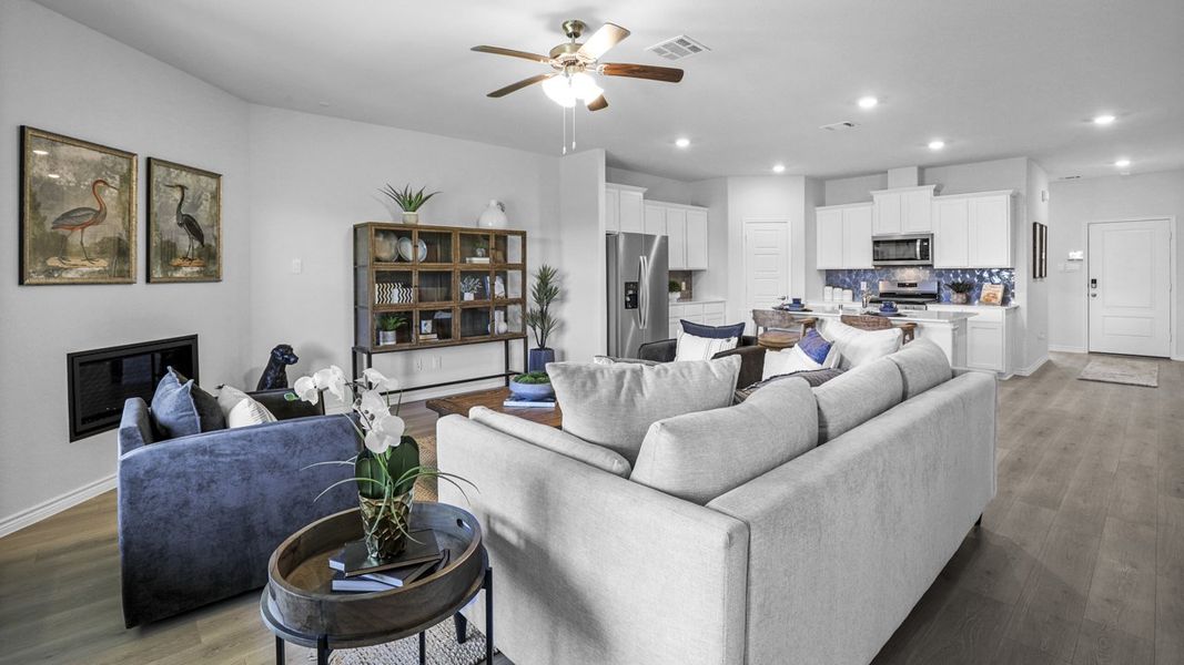 Furnished interior view inside a new home in Fireside by the Lake, Garland (Image 16).