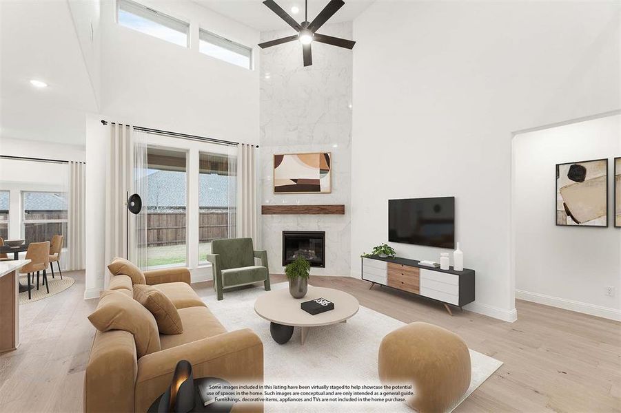 Furnished interior view inside a new home in Willow Wood, McKinney (Image 17).
