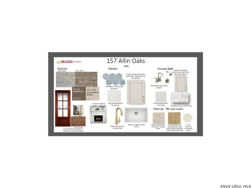 Sample of building materials used in homes in Cibolo Crossing, Universal City (Image 15).