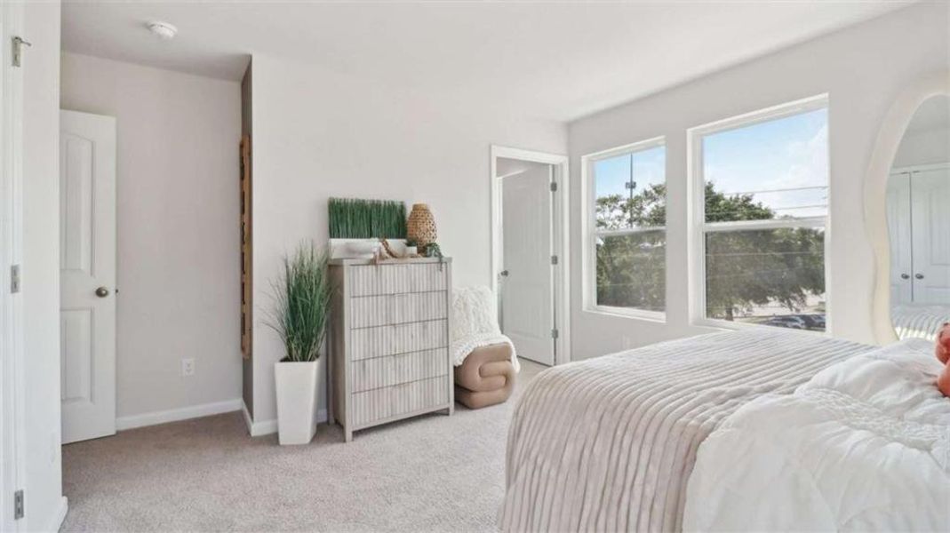 Furnished interior view inside a new home in Townes at Asbury, Hapeville (Image 4).