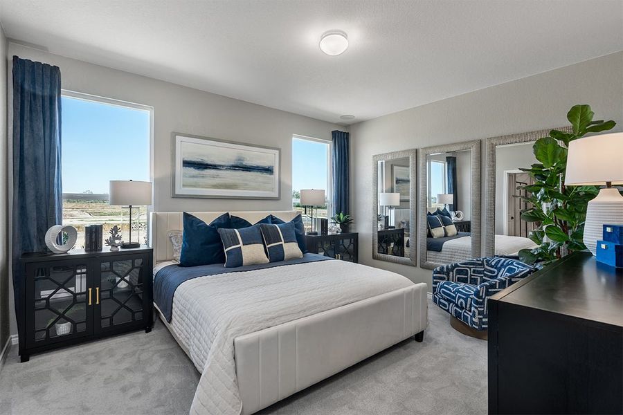 Representative furnished interior of a home built from the 2519 by KB Home in Punta Verde, Converse (Image 8).