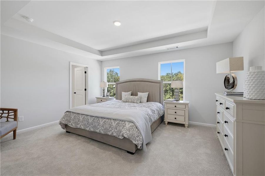 Furnished interior view inside a new home in The Bluffs, Canton (Image 8).