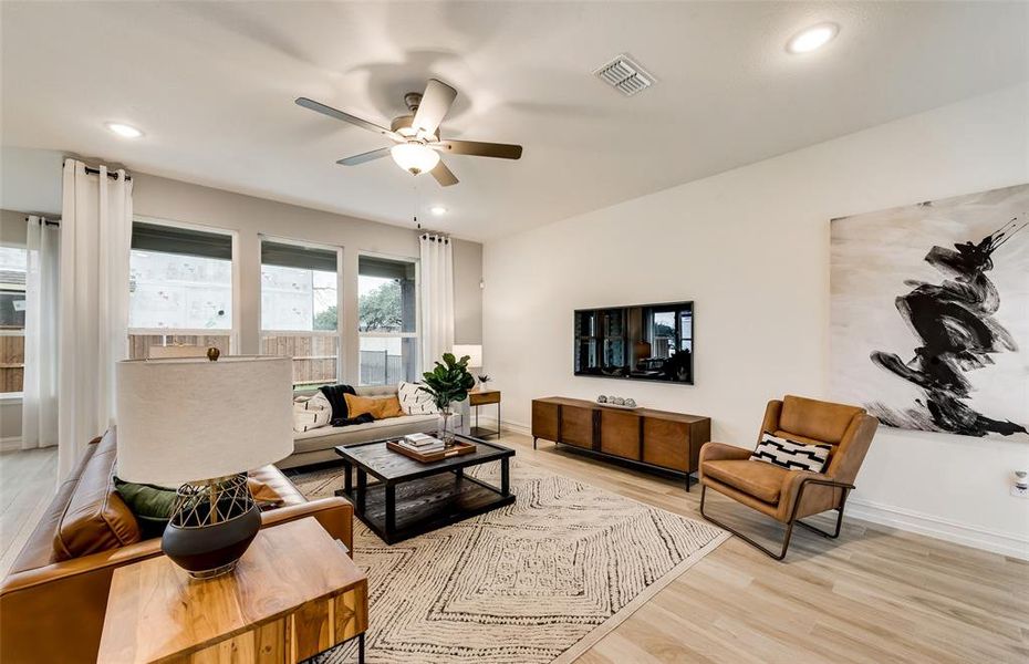 *Model representation. Some features and options may differ - Spacious gathering room with large windows