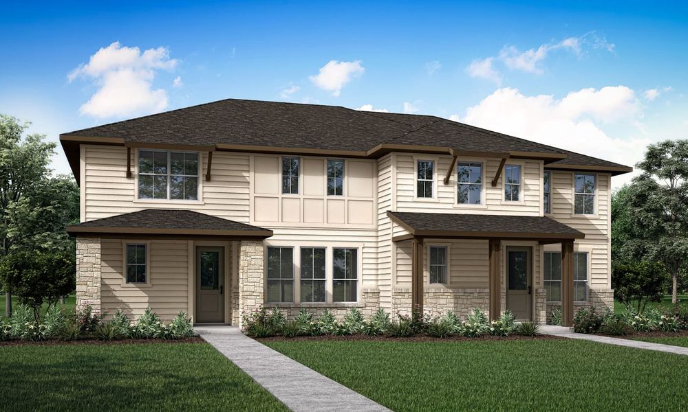 Representative exterior photo of a completed home built from the Chicory by Tri Pointe Homes in The Retreat at Harvest, Argyle, TX (Image 11).