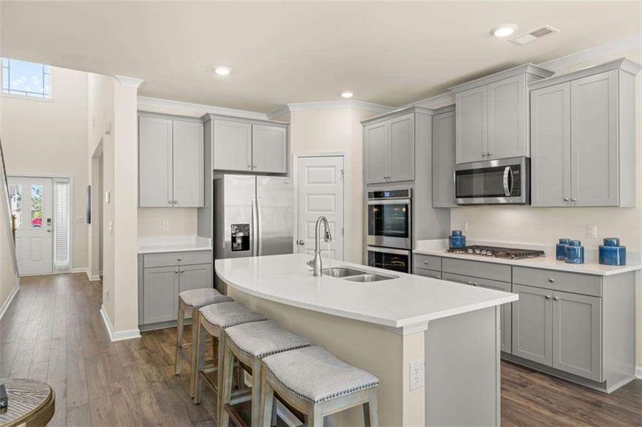 Furnished interior view inside a new home in Wildwood, Covington (Image 7). Furnished interior view inside a new home in Wildwood, Covington (Image 7).