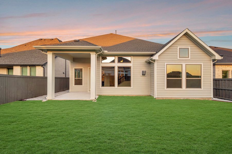 Exterior details and patio area of a home in Goodland – Classic Series, Grand Prairie (Image 3). Exterior details and patio area of a home in Goodland – Classic Series, Grand Prairie (Image 3).