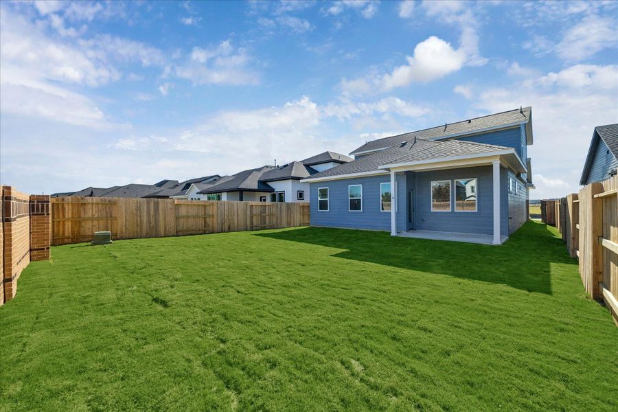 Exterior details and patio area of a home in Elyson, Katy (Image 3).
