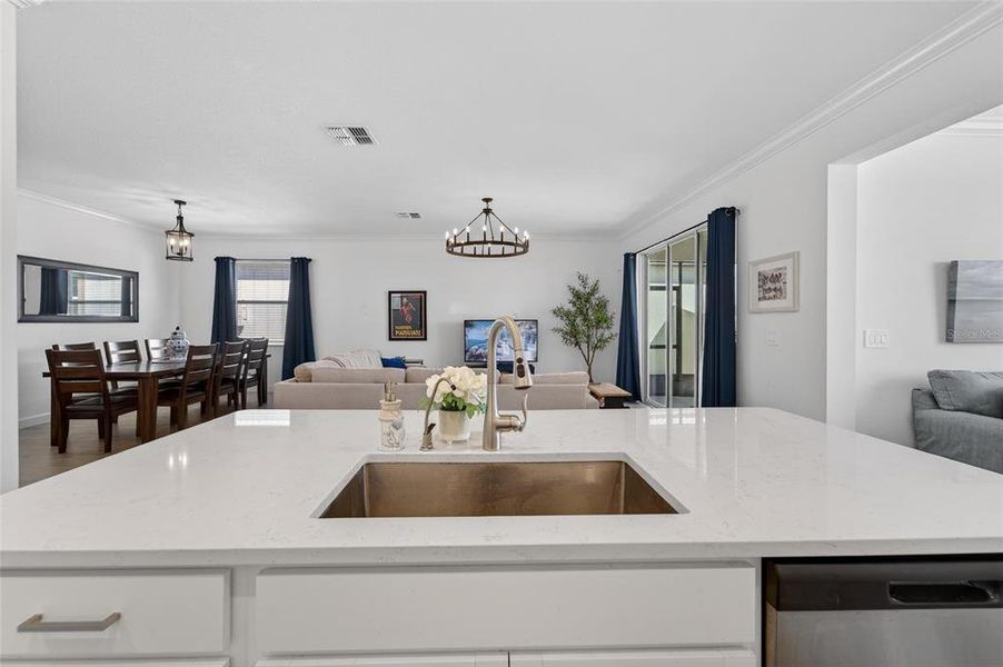 Furnished interior view inside a new home in Southshore Bay Active Adult, Wimauma (Image 58).