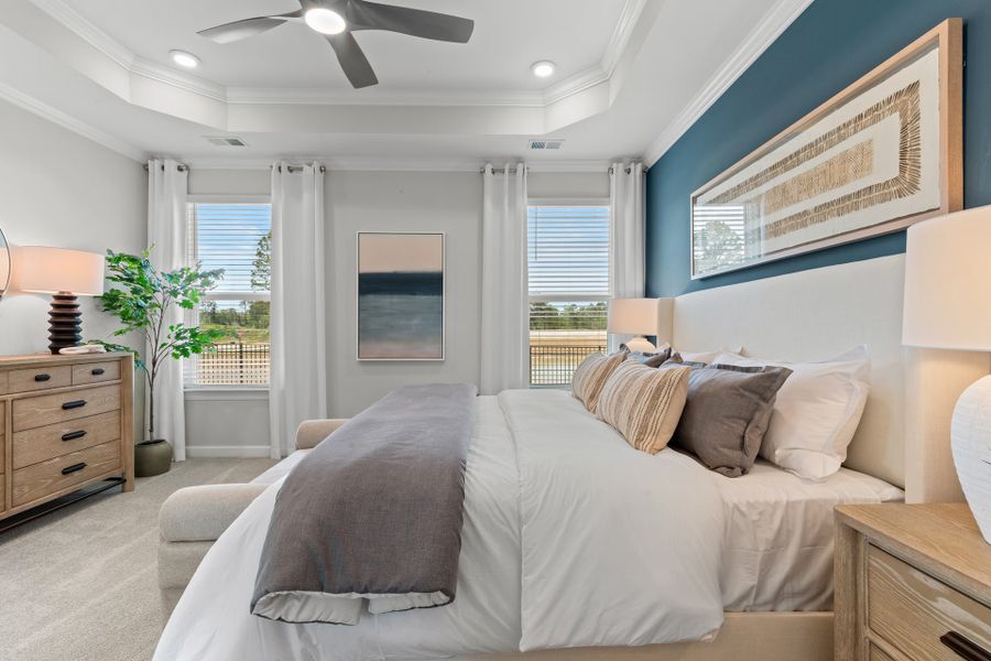Representative furnished interior of a home built from the The Orchid by Chesapeake Homes in Coastal Club of the Carolinas, Calabash (Image 12).