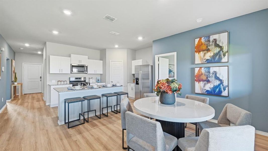Furnished interior view inside a new home in Lonestar at Liberty Trails, Fort Worth (Image 17).