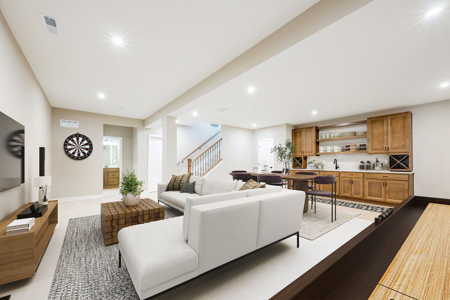 Representative furnished interior of a home built from the Morgan by Fischer Homes in Easton Park, Dallas (Image 29).