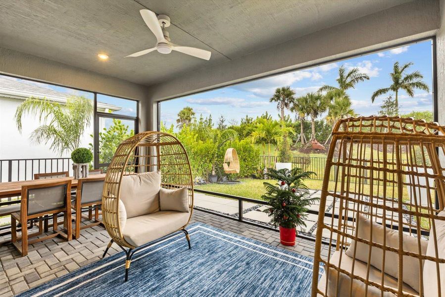 Exterior details and patio area of a home in Tradition - Kenley, Port St. Lucie (Image 4). Exterior details and patio area of a home in Tradition - Kenley, Port St. Lucie (Image 4).