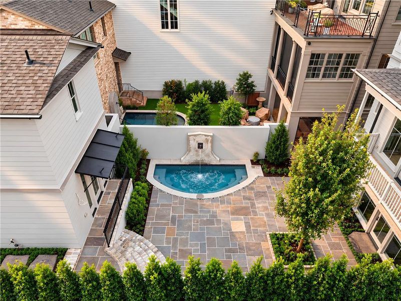 Exterior details and patio area of a home in , Atlanta (Image 33). Exterior details and patio area of a home in , Atlanta (Image 33).