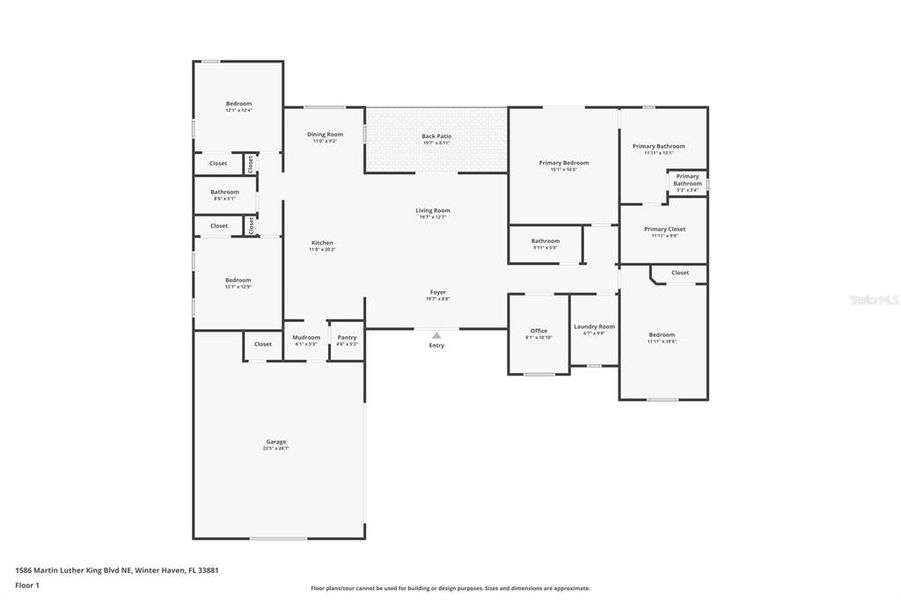 2D floor plan layout of this home in , Winter Haven, FL (Image 3).