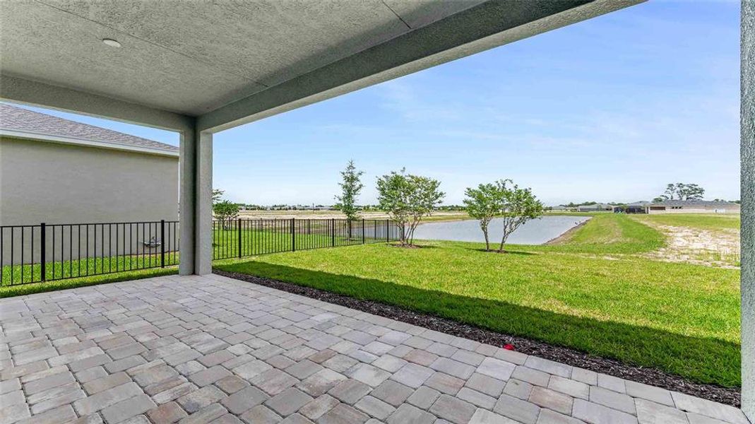 Exterior details and patio area of a home in The Reserve at Victoria, Deland (Image 3). Exterior details and patio area of a home in The Reserve at Victoria, Deland (Image 3).