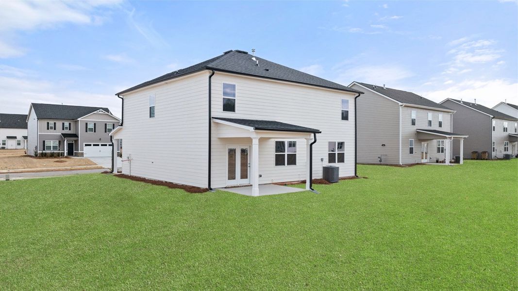Front exterior of a new home in Estates at Deer Hollow, Grovetown, GA, highlighting curb appeal (Image 24).