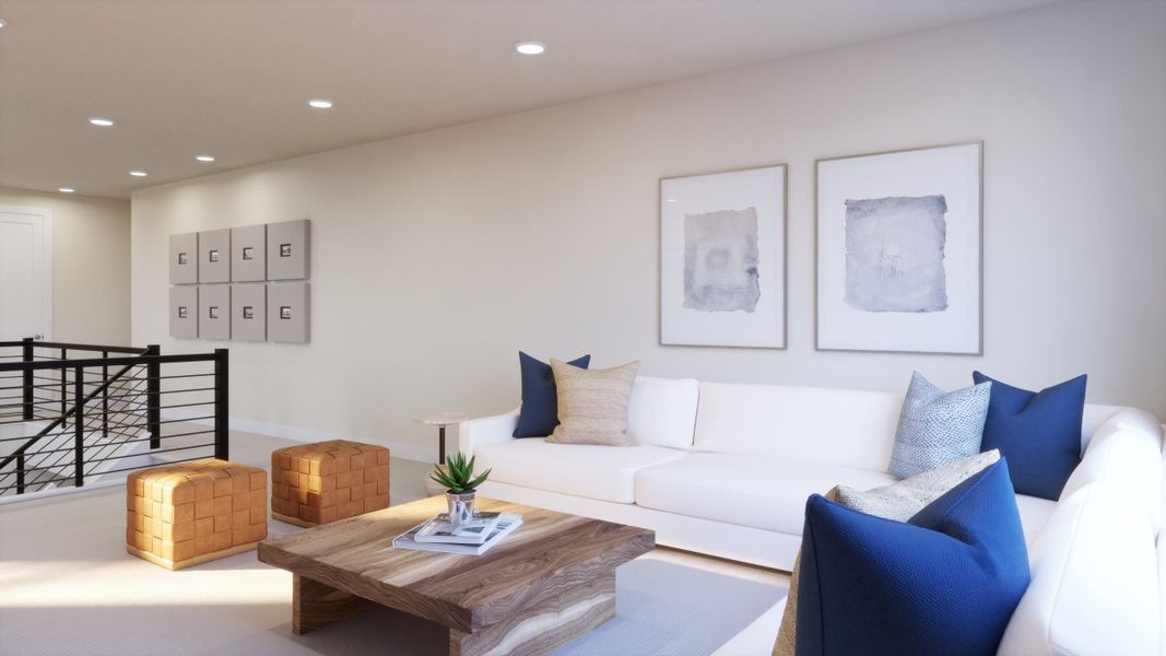 Representative furnished interior of a home built from the 5052 by Risewell Homes in Freedom at Anthem, Kyle (Image 14).