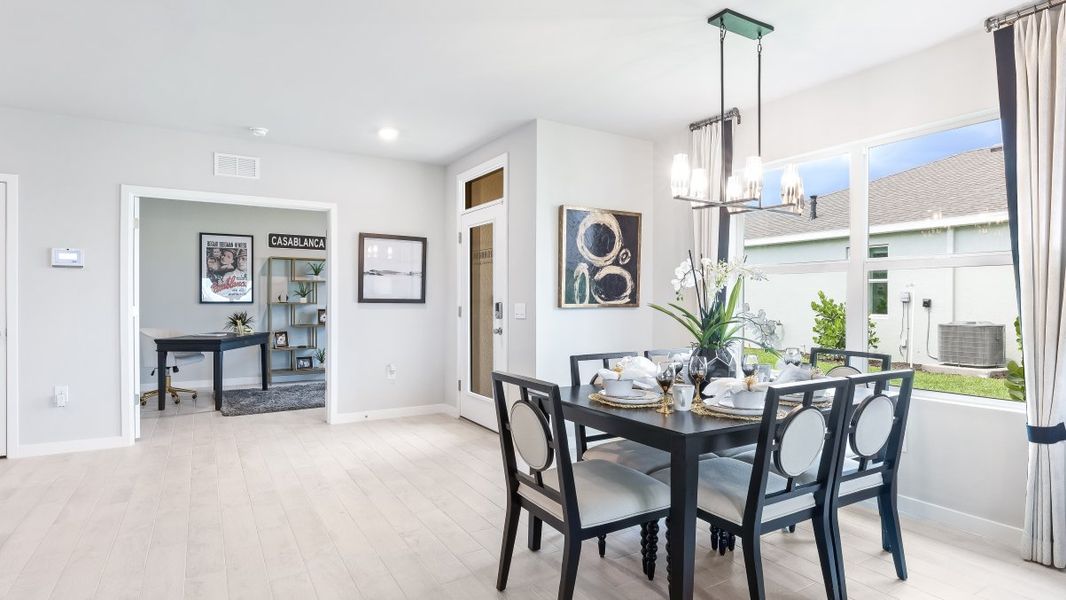 Furnished interior view inside a new home in Palmetto Landing at Babcock Ranch Express, Punta Gorda (Image 6).
