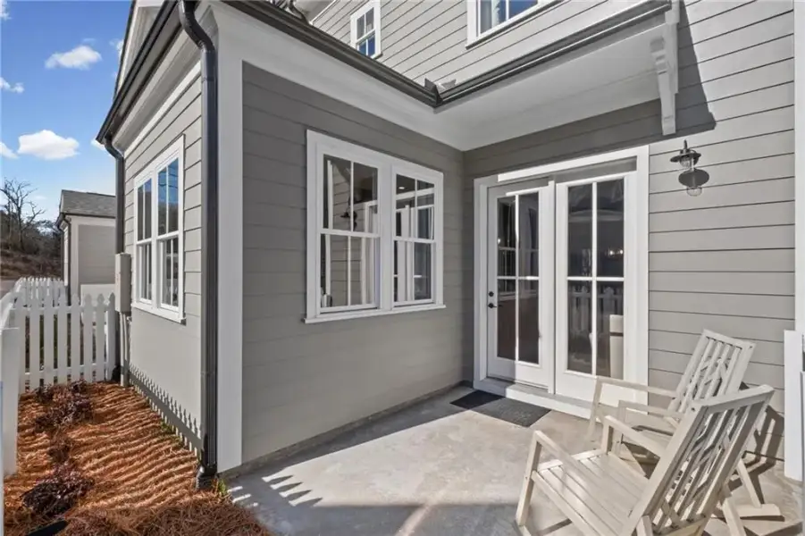 Exterior details and patio area of a home in , Ball Ground (Image 25).