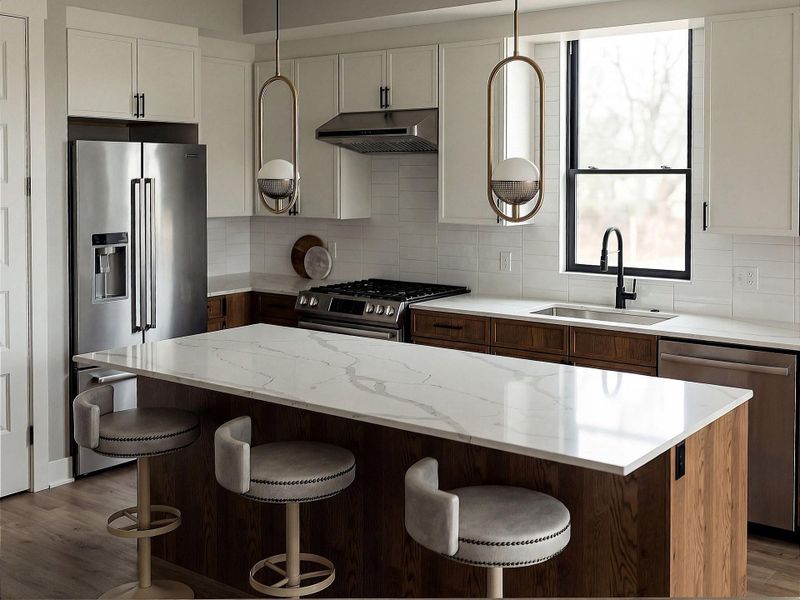 Rendering of finish package in the home.