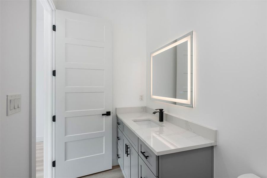 Furnished interior view inside a new home in , Dallas (Image 9).