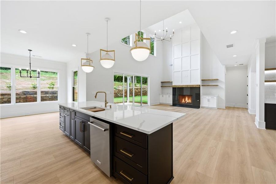 Furnished interior view inside a new home in , Monroe (Image 13).