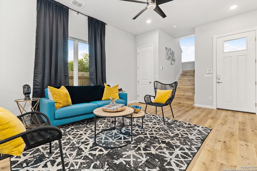 Furnished interior view inside a new home in , San Antonio (Image 13). Furnished interior view inside a new home in , San Antonio (Image 13).