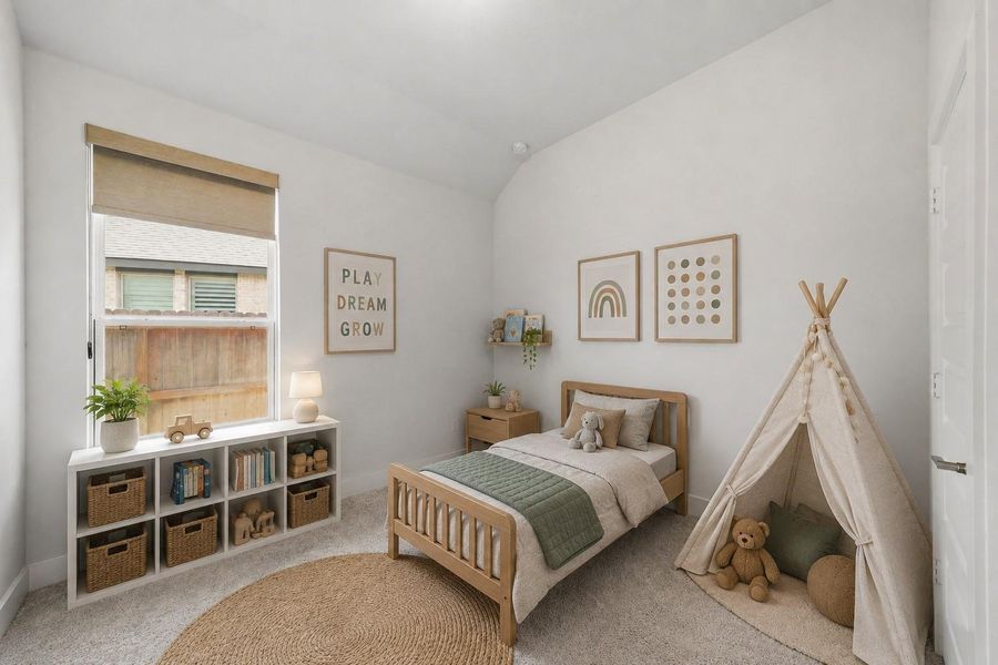 Bright secondary bedroom perfect for families with little ones in mind. *Photo is virtually staged* Bright secondary bedroom perfect for families with little ones in mind. *Photo is virtually staged*