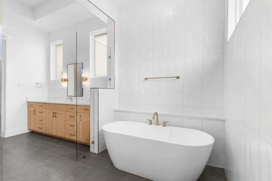 Furnished interior in a model home at Feathergrass in Florence (Image 6).