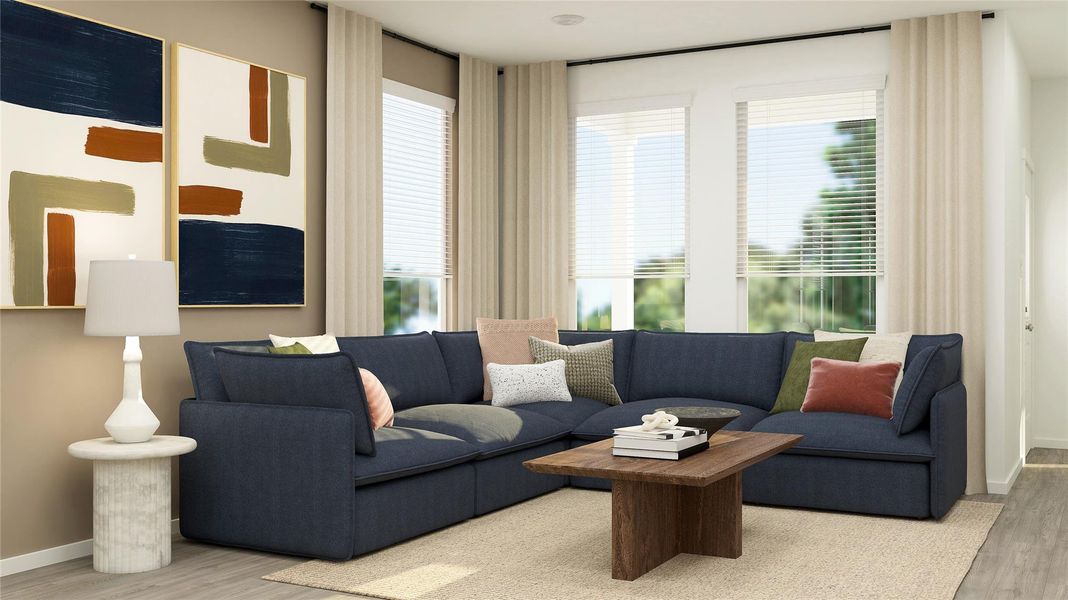 Furnished interior view inside a new home in Moore Landing, Magnolia (Image 26).